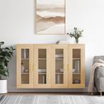 vidaXL Hangkasten 2 st bewerkt hout sonoma eikenkleurig, Huis en Inrichting, Verzenden, Nieuw, Overige houtsoorten