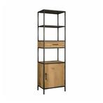 *WOONWINKEL* Tower Living Luna Smalle Kast Gerookt Eiken Rec, Huis en Inrichting, Kasten | Boekenkasten, Verzenden, Nieuw