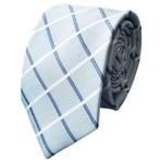 Grijze stropdas met grote ruit • SALE € 5,- • Stropdassen, Kleding | Heren, Stropdassen, Nieuw, Grijs, Met patroon, Losse Blouse Kraagjes