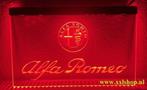 Alfa romeo neon bord lamp LED  verlichting reclame lichtbak, Verzamelen, Verzenden, Nieuw