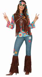 Hippie Kostuum Gekleurd, Kleding | Dames, Carnavalskleding en Feestkleding, Verzenden, Nieuw