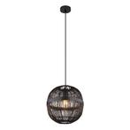 Hanglamp HERMI II 30.0 cm 1-lichts Zwart, Huis en Inrichting, Lampen | Hanglampen, Ophalen of Verzenden, Nieuw, Metaal, Minder dan 50 cm