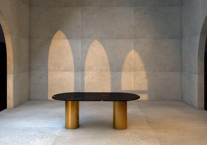 DFlab Studio - Eettafel - NQ1 - nero marquinia, Antiek en Kunst, Kunst | Designobjecten