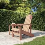 vidaXL Tuinstoel Adirondack HDPE bruin, Tuin en Terras, Tuinstoelen, Verzenden, Nieuw