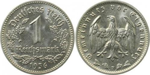 Duitsland 1 Reichsmark 1936f vz/stgl-prfr J 354, Postzegels en Munten, Munten | Europa | Niet-Euromunten, Verzenden