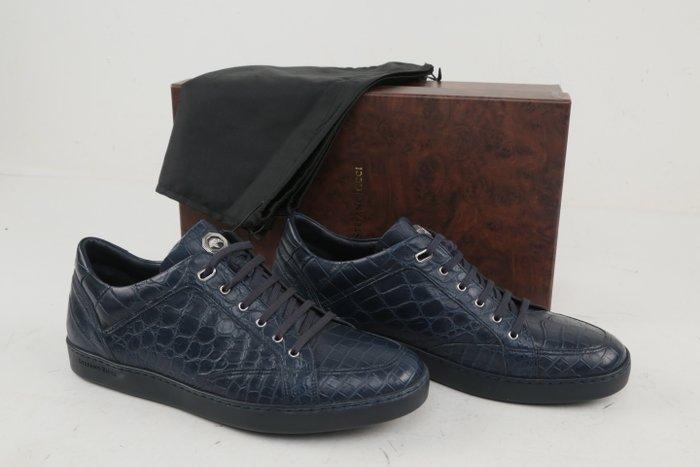5900€ STEFANO RICCI Navy Blue 100% Alligator Sneakers –, Kleding | Heren, Schoenen