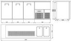 CombiSteel Bierkoeler | RVS | 3 Deuren Links + 2 Spoelbakken, Witgoed en Apparatuur, Koelkasten en IJskasten, Ophalen of Verzenden