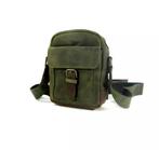 Barbarossa Leren compacte heren crossbody-tas military, Nieuw, Verzenden