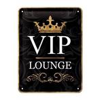 VIP thema Muurdecoratie VIP Lounge 15 x 20 cm - Metalen wa.., Ophalen of Verzenden, Nieuw