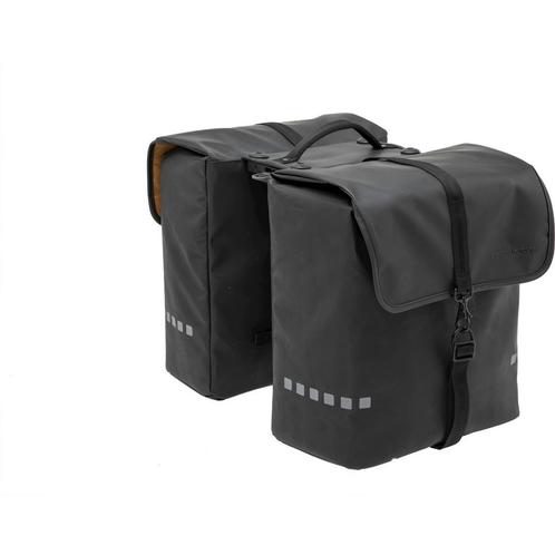 New Looxs Dubbele Fietstas Odense black Racktime 39L, Fietsen en Brommers, Fietsaccessoires | Fietstassen, Nieuw, Verzenden
