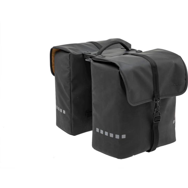New Looxs Dubbele Fietstas Odense black Racktime 39L, Fietsen en Brommers, Fietsaccessoires | Fietstassen, Nieuw, Verzenden