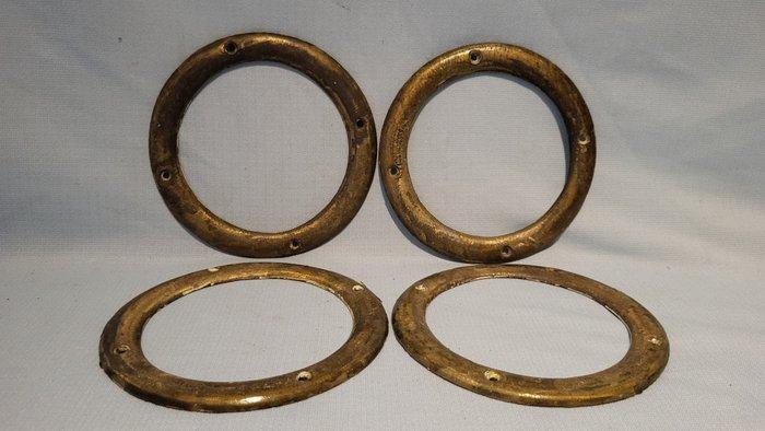 Maritieme objecten (4) - Messing- Lichtranden patrijspoort, Antiek en Kunst, Curiosa en Brocante