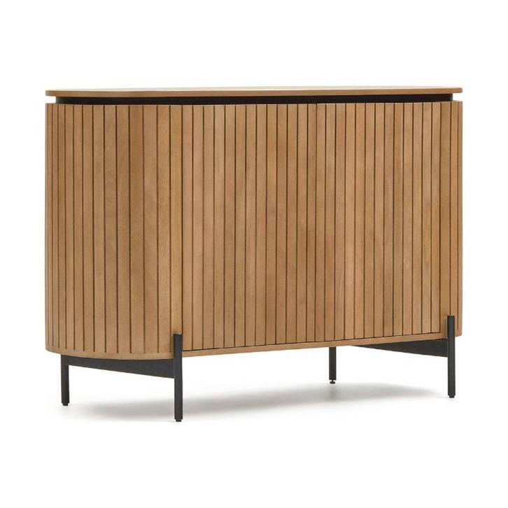 *WOONWINKEL* Kave Home Licia Ovaal Dressoir Van Mangohout 12, Huis en Inrichting, Kasten | Dressoirs, Nieuw, Verzenden