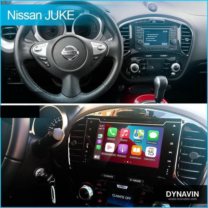 autoradio nissan juke navigatie carkit android 14 carplay, Auto diversen, Autoradio's, Nieuw, Ophalen of Verzenden