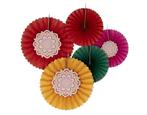 Diwali Papieren Waaiers 5st, Verzenden, Nieuw
