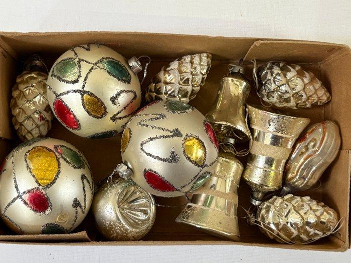 Decoratief ornament (12) - Vintage oude kerstballen partij -, Diversen, Kerst