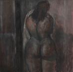 Frank de Korne (1953-2008) - Lady drying herself off, Antiek en Kunst, Kunst | Schilderijen | Modern