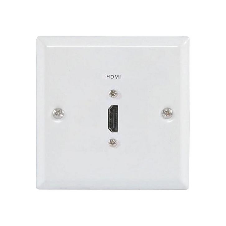 AV:link HDMI Wand Aansluitpaneel 86x86mm - 1x HDMI - Wit, Doe-het-zelf en Verbouw, Elektra en Kabels, Nieuw, Verzenden