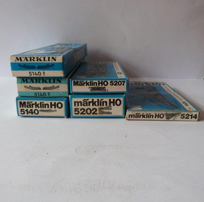 Märklin H0 - 3 x 5140 - 5202 -5207 - 5214 - Modeltreinsporen, Hobby en Vrije tijd, Modeltreinen | H0