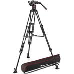 Manfrotto Nitrotech 608 & Alu Twin MS, Audio, Tv en Foto, Fotografie | Statieven en Balhoofden, Nieuw, 150 tot 175 cm, Met balhoofd