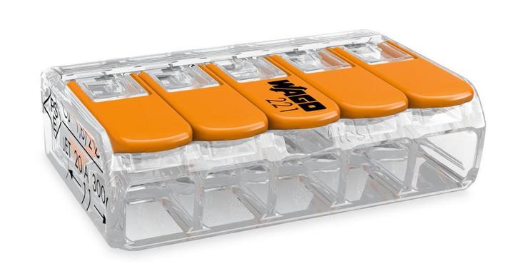 WAGO verbindingsklemmen 5-voudig, Doe-het-zelf en Verbouw, IJzerwaren en Bevestigingsmiddelen, Nieuw, Ophalen of Verzenden