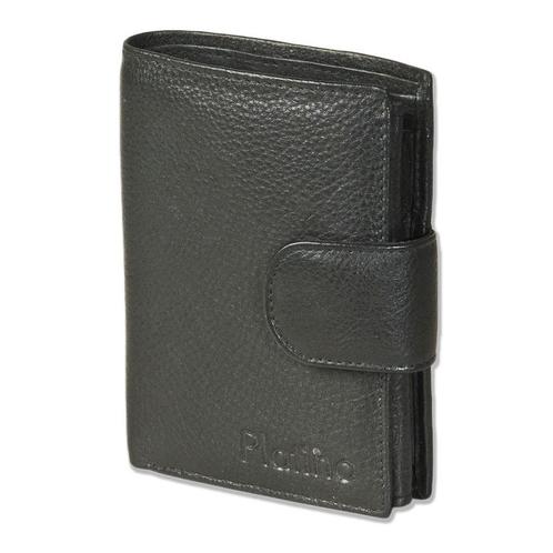 Platino Portemonnee Unisex met Drukknoop sluiting | Zwart, Sieraden, Tassen en Uiterlijk, Portemonnees, Zwart, Nieuw, Overige merken