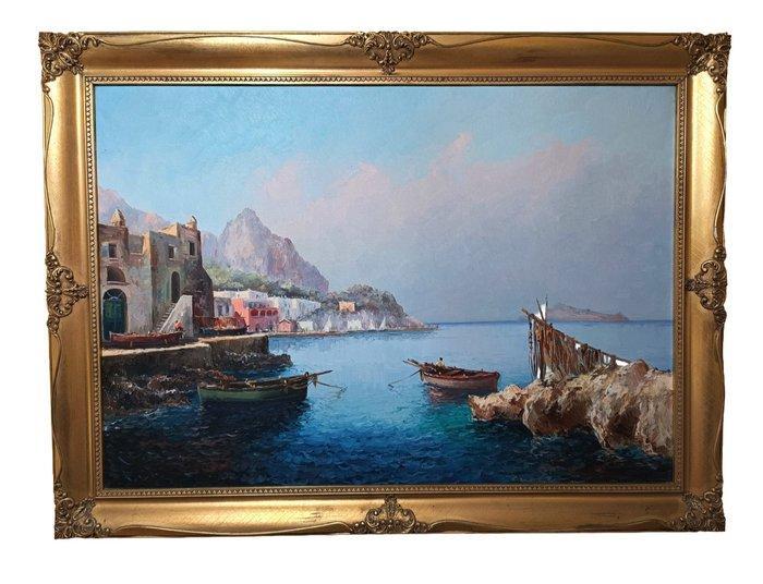 Guido Odierna (1913-1991) - Marina a Capri - No Reserve - XL, Antiek en Kunst, Kunst | Schilderijen | Klassiek