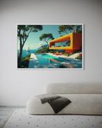 KOYA (1967) - Franck Lloyd Wright Project # 4 Toile XXL, Antiek en Kunst, Kunst | Designobjecten