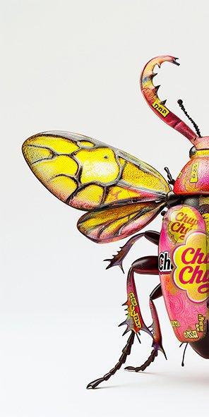 F2B - BeetleCan Chupa 5I8, Antiek en Kunst, Kunst | Schilderijen | Modern