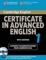 Cambridge Certificate In Advanced English 1 Fo 9780521714433, Zo goed als nieuw, Verzenden