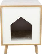 Trixie - Kattenmand - Huis Isa - Houtlook - Lichtbruin/Wit -, Verzenden, Nieuw