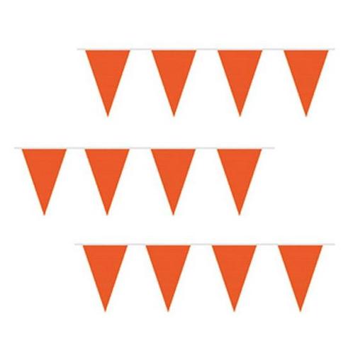 Goedkope oranje vlaggenlijn 10 m - Oranje versiering, Hobby en Vrije tijd, Feestartikelen, Ophalen of Verzenden