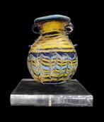 Oud-Egyptisch - Amphorisque à décor polychrome - kern glas -