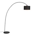 Moderne booglamp zwart met kap - Vinossa, Huis en Inrichting, Lampen | Vloerlampen, Nieuw, Overige materialen, Modern, 150 tot 200 cm