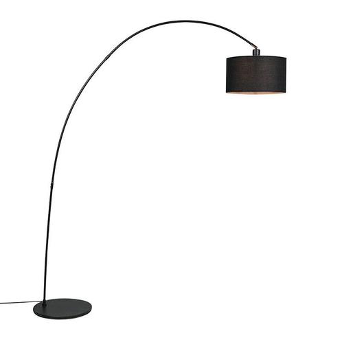 Moderne booglamp zwart - Vinossa, Huis en Inrichting, Lampen | Vloerlampen, Nieuw, Overige materialen, 150 tot 200 cm