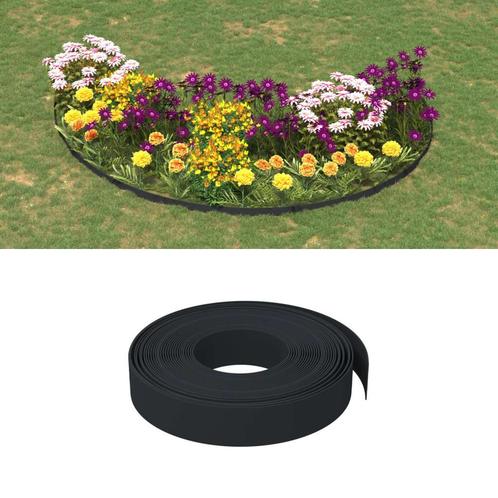 vidaXL Tuinranden 2 st 10 m 10 cm polyetheen zwart, Tuin en Terras, Overige Tuin en Terras, Nieuw, Verzenden
