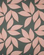 Linnen Viscose Washed Abstract Donker Groen, Hobby en Vrije tijd, Stoffen en Lappen, Nieuw, Groen