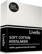 Livello hoeslaken offwhite 180x210, Kinderen en Baby's, Kinderkamer | Beddengoed, Verzenden, Nieuw