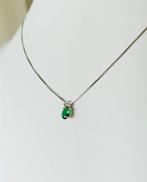 Zonder Minimumprijs - Ketting met hanger Zilver Smaragd -