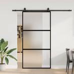 vidaXL Schuifdeur met beslagset 102,5x205 cm gehard glas, Doe-het-zelf en Verbouw, Verzenden, Nieuw
