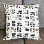 Afrikaans kussen | Witte mud - Sierkussen 45x45 - 100% Katoe, Ophalen of Verzenden, Nieuw