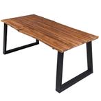 vidaXL Eettafel 170x90x75 cm massief acaciahout, Huis en Inrichting, Tafels | Eettafels, Verzenden, Nieuw
