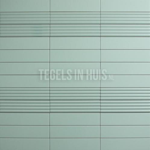 Wandtegel costa nova decor ribbel onda aloë mat 5x20, Doe-het-zelf en Verbouw, Tegels, Wandtegels, Nieuw, 10 m² of meer, Keramiek