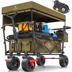 KESSER® Bolderkar - Opvouwbaar - Bolderwagen - Khaki, Caravans en Kamperen, Verzenden, Nieuw