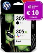 HP 305XL - Inktcartridge kleur & zwart + Instant Ink tegoed, Verzenden, Nieuw