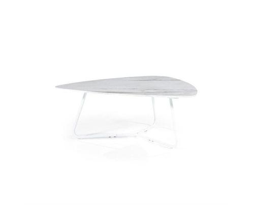 Salontafel Neno 75x85 cm Wit | Eleonora, Huis en Inrichting, Tafels | Salontafels, Nieuw, Ophalen of Verzenden