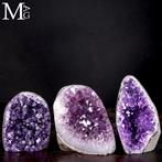 Amethist Drusé Set - Natuurlijke Diep Paarse Kleur - Peru -, Verzamelen, Mineralen en Fossielen