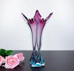 Vintage Murano Glas, Sommerso - Style, Uranium Glass - Vaas, Antiek en Kunst