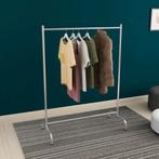 [en.casa] Kledingrek Staffanstorp 137x104x48 cm zilverkleuri, Verzenden, Nieuw