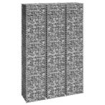 vidaXL Schanskorf plantenbakken 3 st verhoogd 30x30x150 cm, Verzenden, Minder dan 60 cm, Nieuw, Metaal